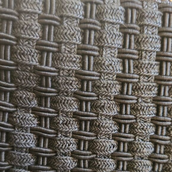 Liz Claiborne Black Basketweave Woven Clutch Wristlet - Picture 6 of 6